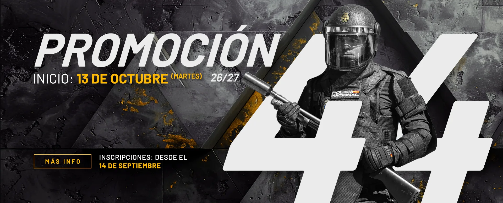 Curso Preparación Policía Nacional Promoción 44 - Inicio 13 de Octubre